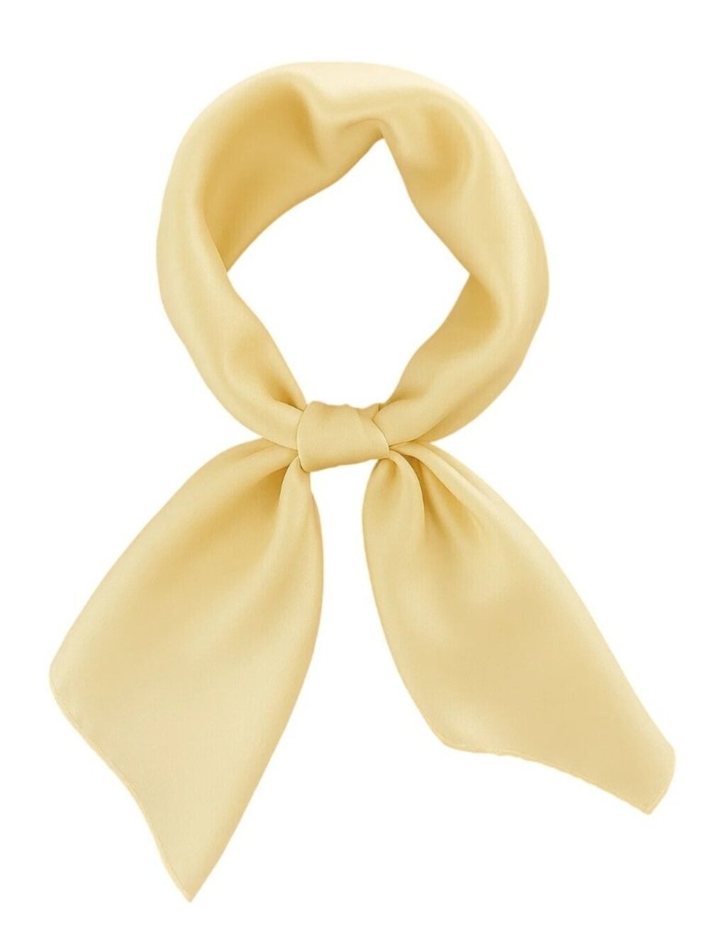 Cream  Satin Scarf 19x19, Western Cowboy Cowgirl Bandana, Boho Coastal Ranch Wea